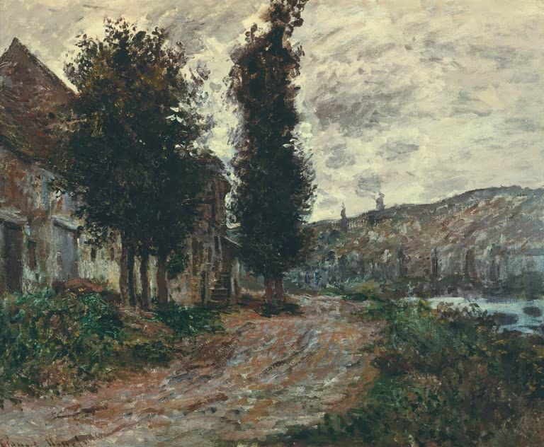 Treidelweg bei Lavacourt | Claude Monet