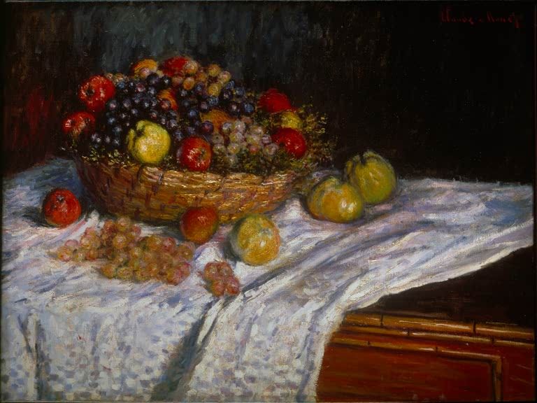 Stillleben mit Trauben und Äpfeln | Claude Monet