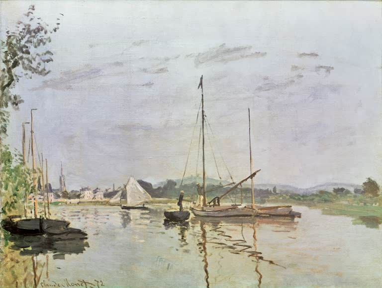 Die Barke, Argenteuil | Claude Monet