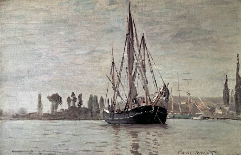 Kleines Küstenschiff vor Anker | Claude Monet