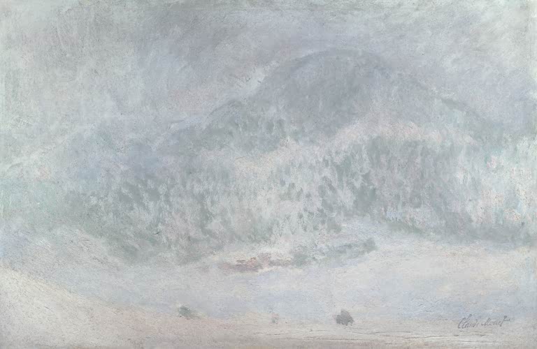 Berg Kolsaas im Schneesturm | Claude Monet