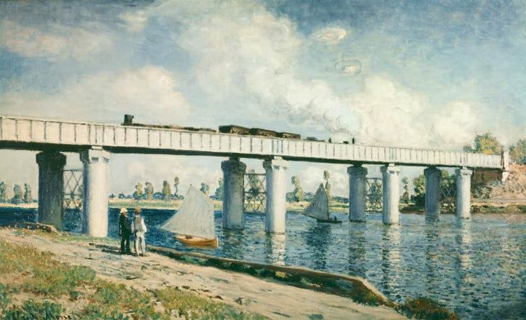 Die Eisenbahnbrücke bei Argenteuil | Claude Monet