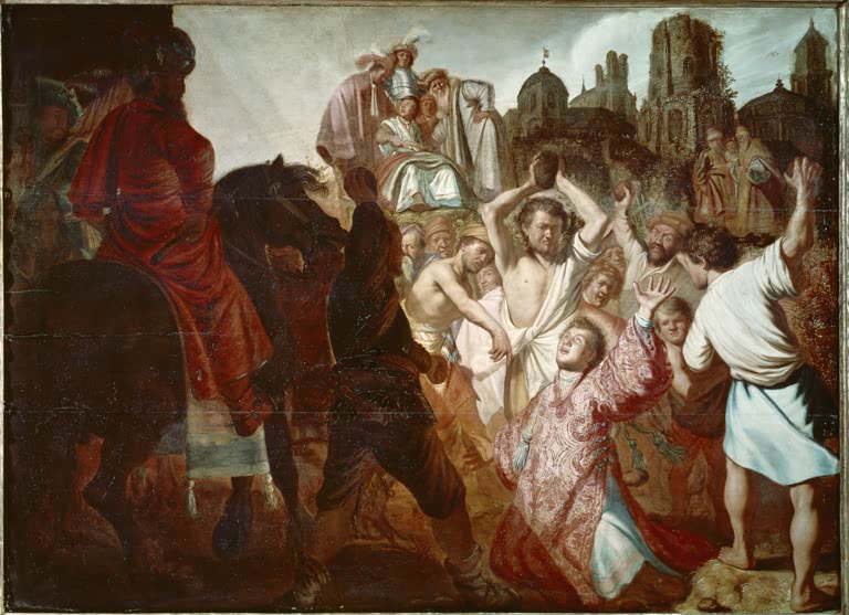Die Steinigung des Stephanus | Rembrandt van Rijn