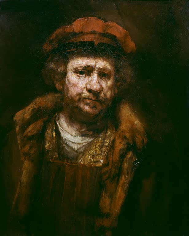 Selbstbildnis mit roter Mütze | Rembrandt van Rijn
