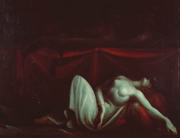 Kunstdruck des Gemäldes Erinnyen vertreiben Alkmaion von Johann Heinrich Füssli