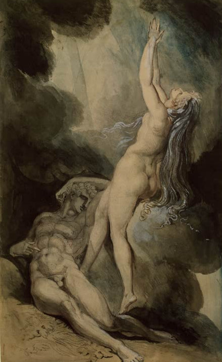 Kunstdruck Erschaffung der Eva von Johann Heinrich Füssli als Poster oder Leinwandbild