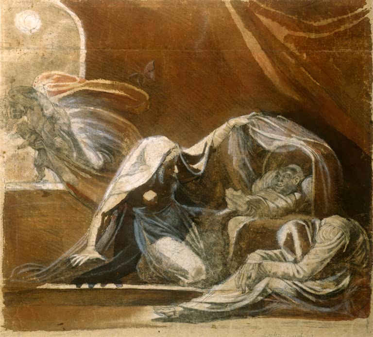 Kunstdruck Der Wechselbalg von Johann Heinrich Füssli als Poster oder Leinwandbild