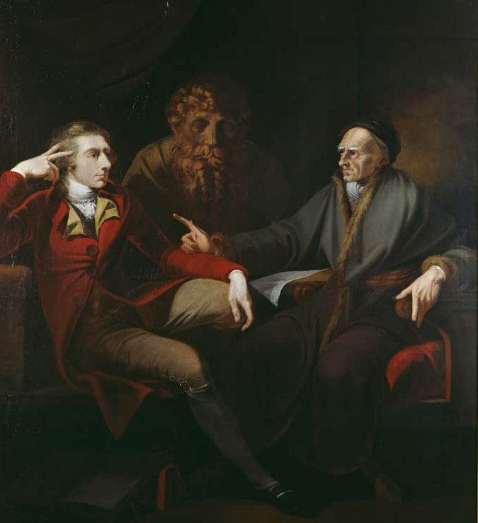 Kunstdruck Füssli und Bodmer von Johann Heinrich Füssli als Poster oder Leinwandbild