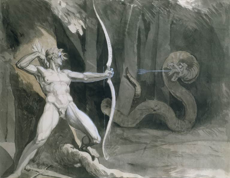 Kunstdruck Struthan Winkelried von Johann Heinrich Füssli als Poster oder Leinwandbild