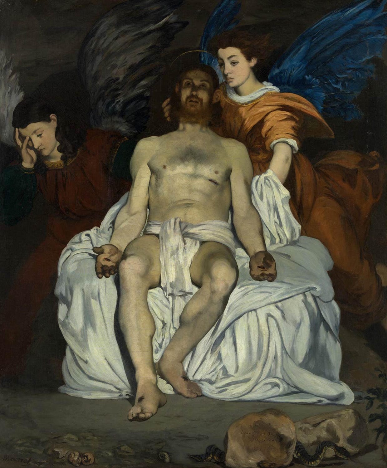 Der tote Christus mit Engeln | Édouard  Manet