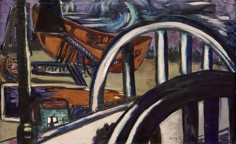 Schiffswerft. Eiserne Brücke | Max Beckmann