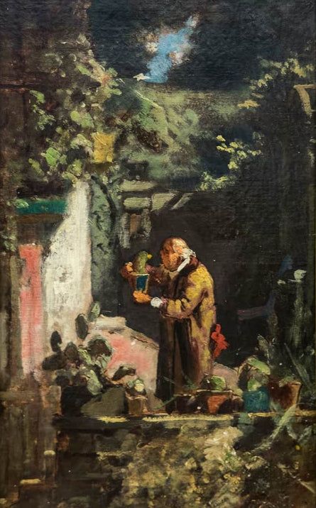 Der Herr Pfarrer als Kakteenfreund | Carl Spitzweg