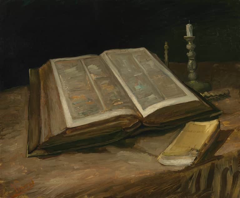 Stilleben mit Bibel von Vincent van Gogh