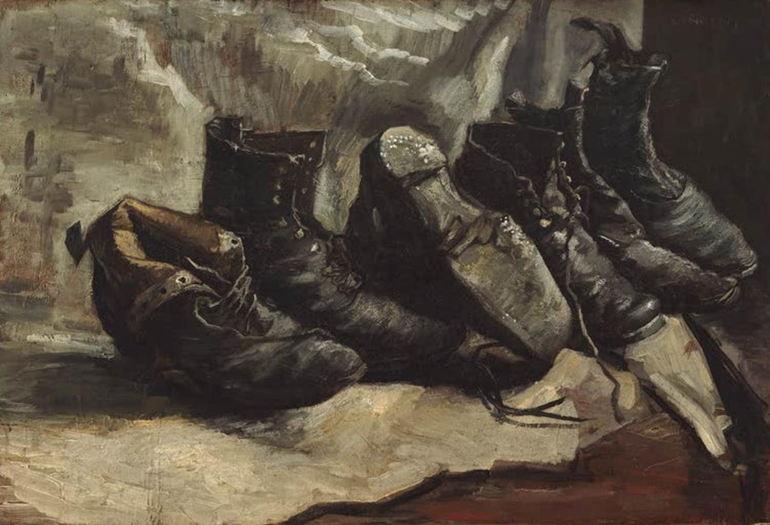Drei Paar Schuhe von Vincent van Gogh
