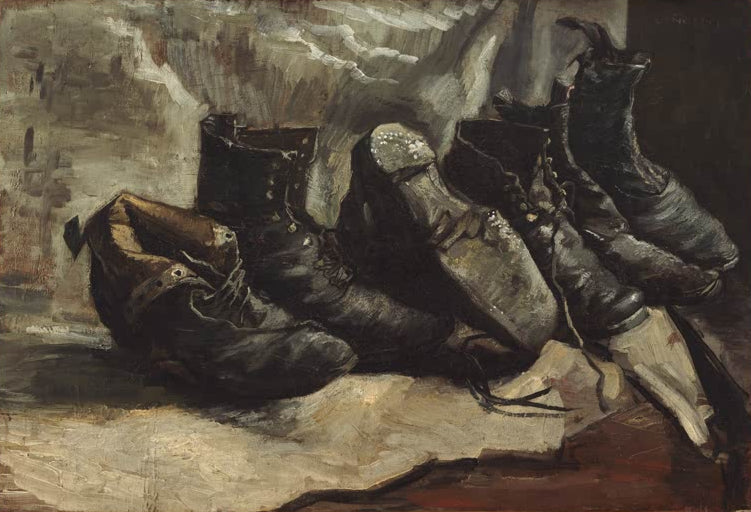 Drei Paar Schuhe von Vincent van Gogh