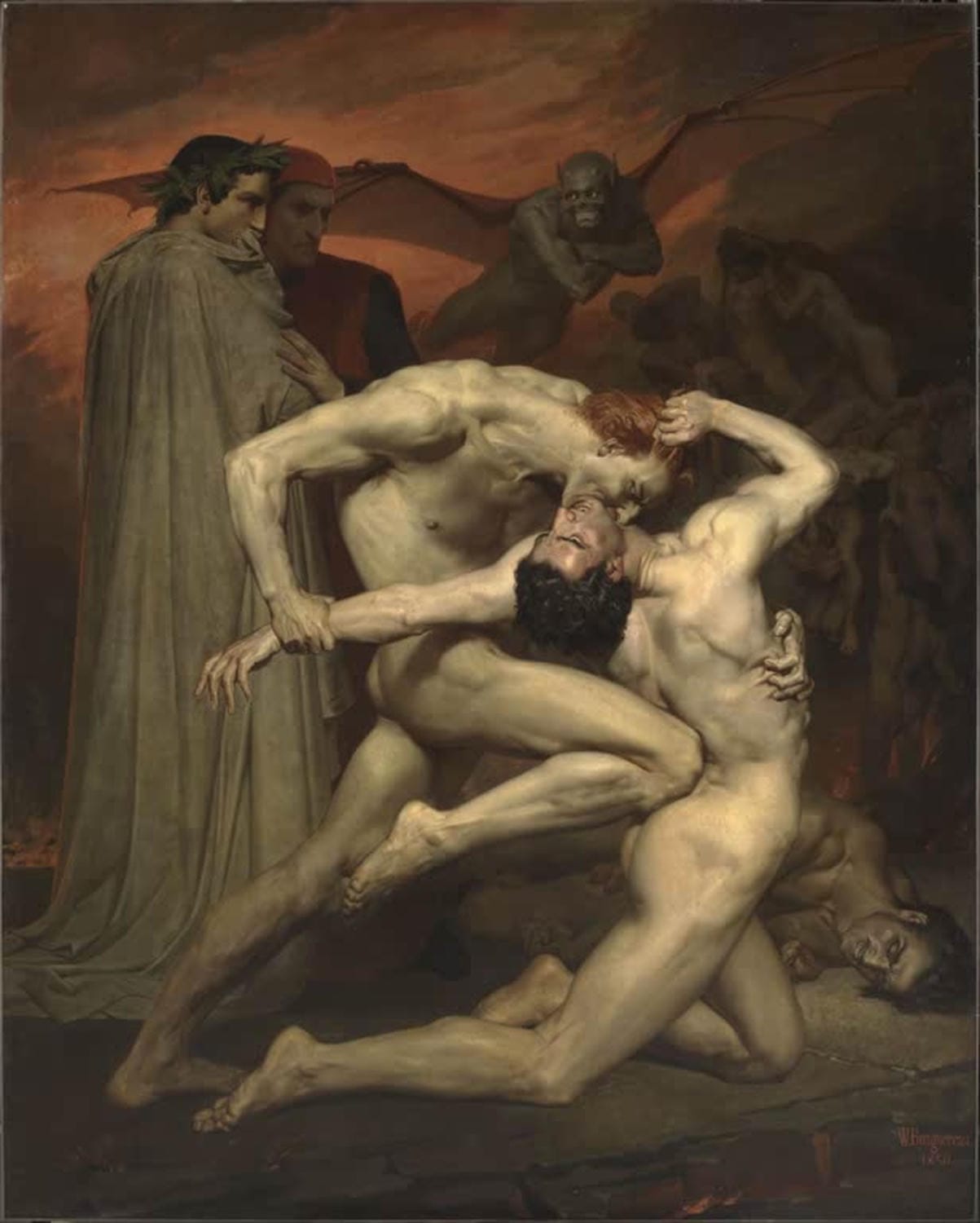 Dante und Virgil in der Hölle | William Adolphe Bouguereau
