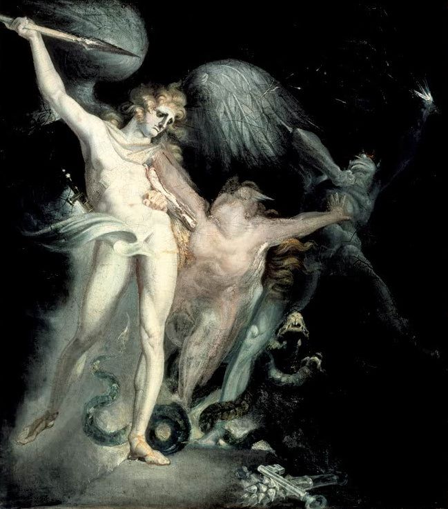 Satan und Tod, von der Sünde getrennt | Johann Heinrich Füssli