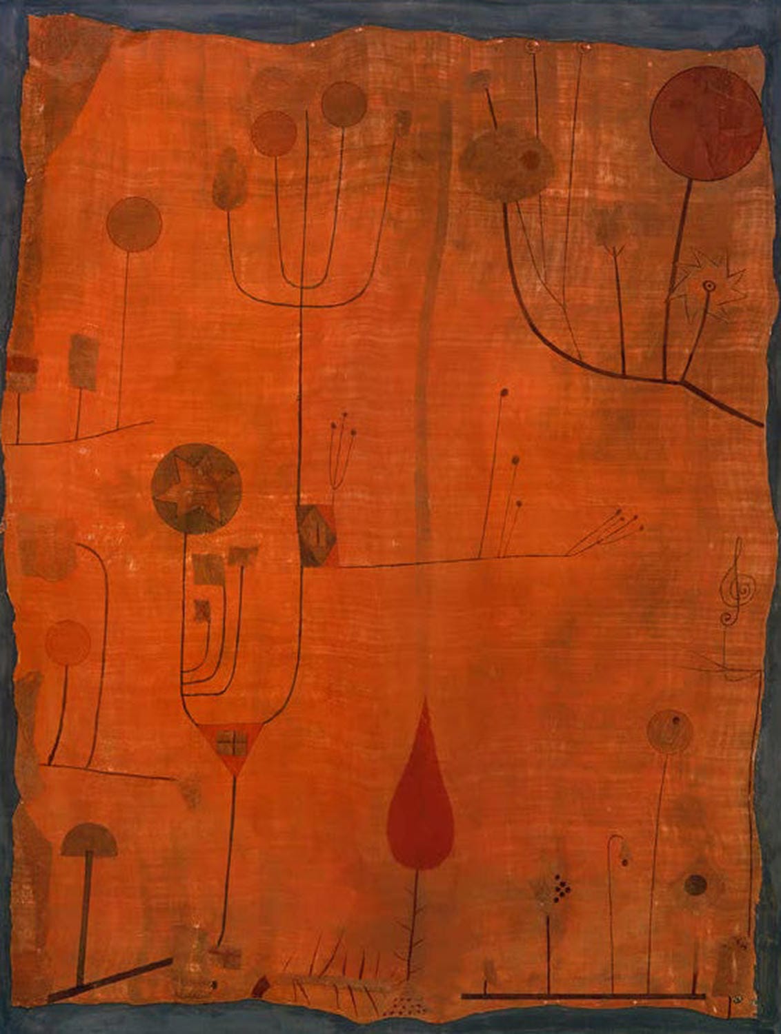 Früchte auf Rot | Paul Klee