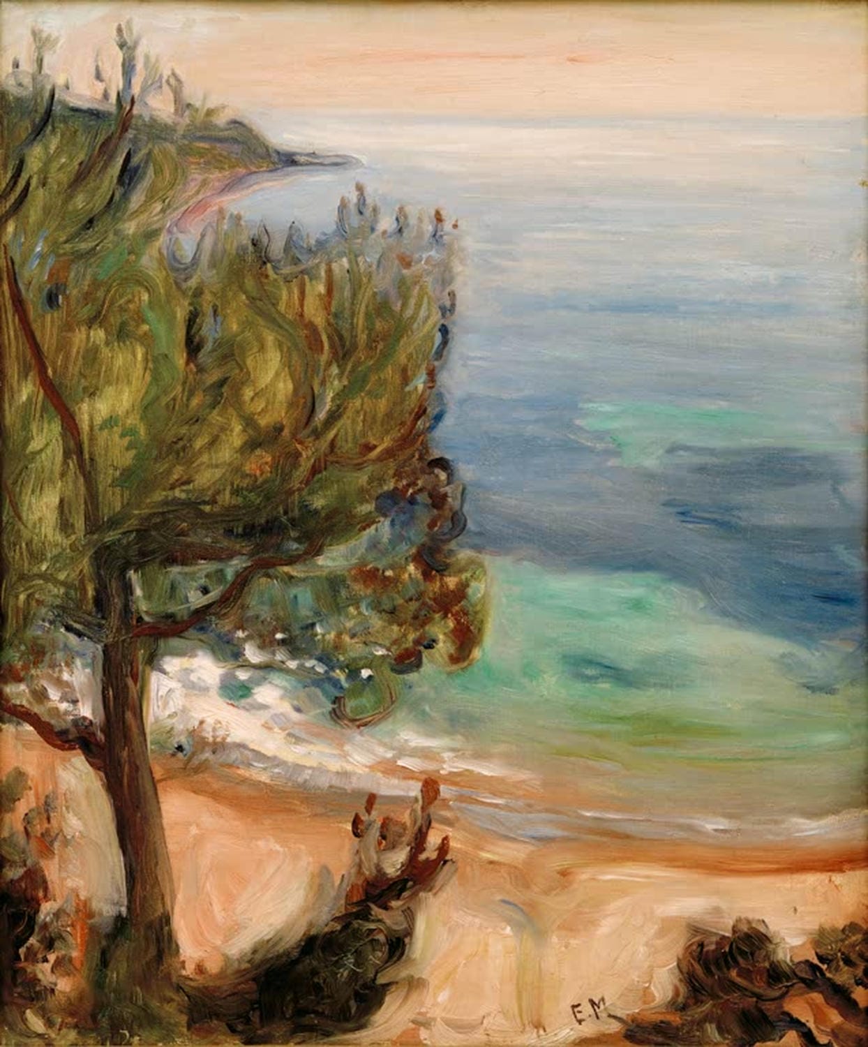 Kunstdruck Landschaft bei Nizza von Edvard Munch
