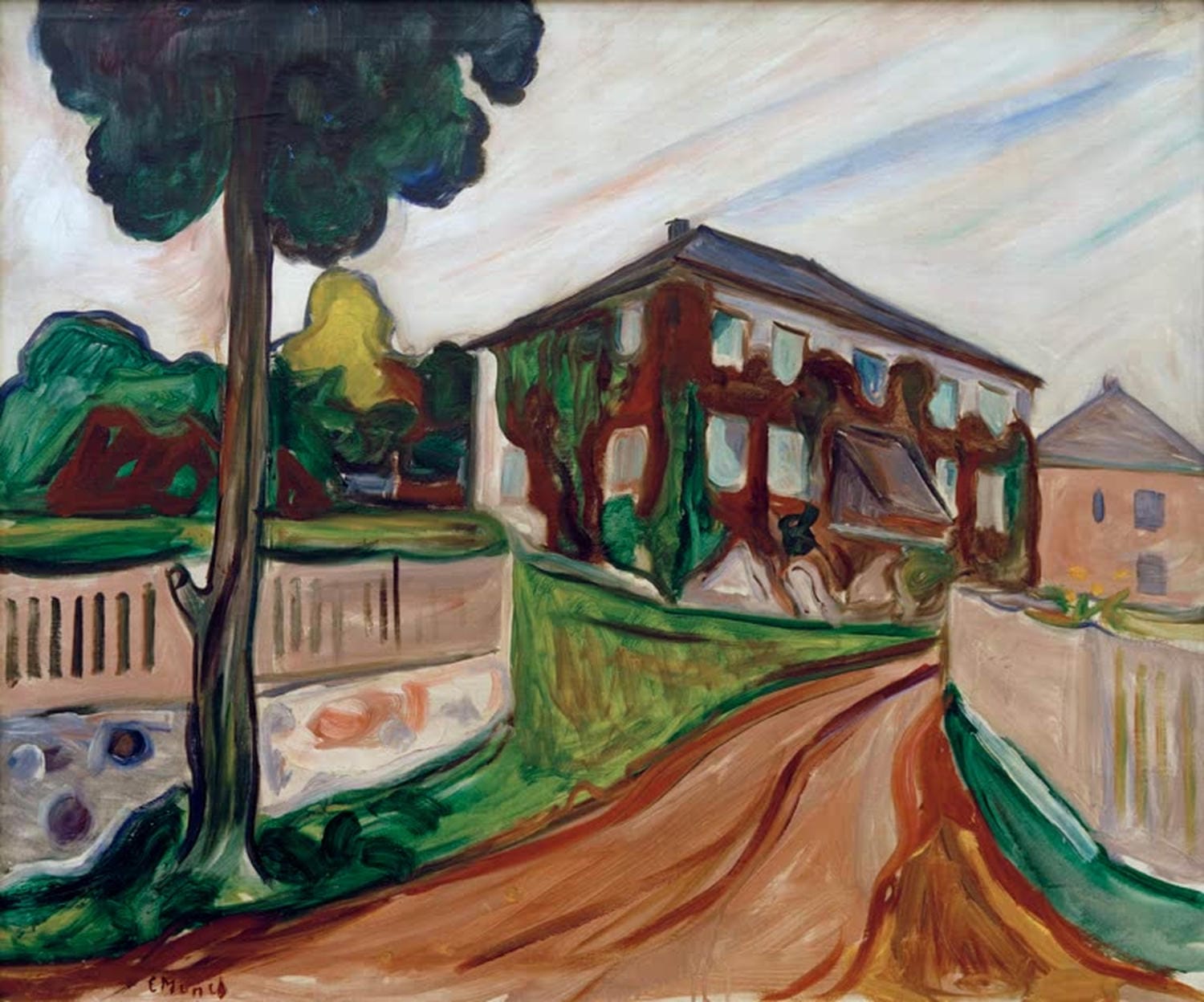 Kunstdruck Roter Wilder Wein von Edvard Munch