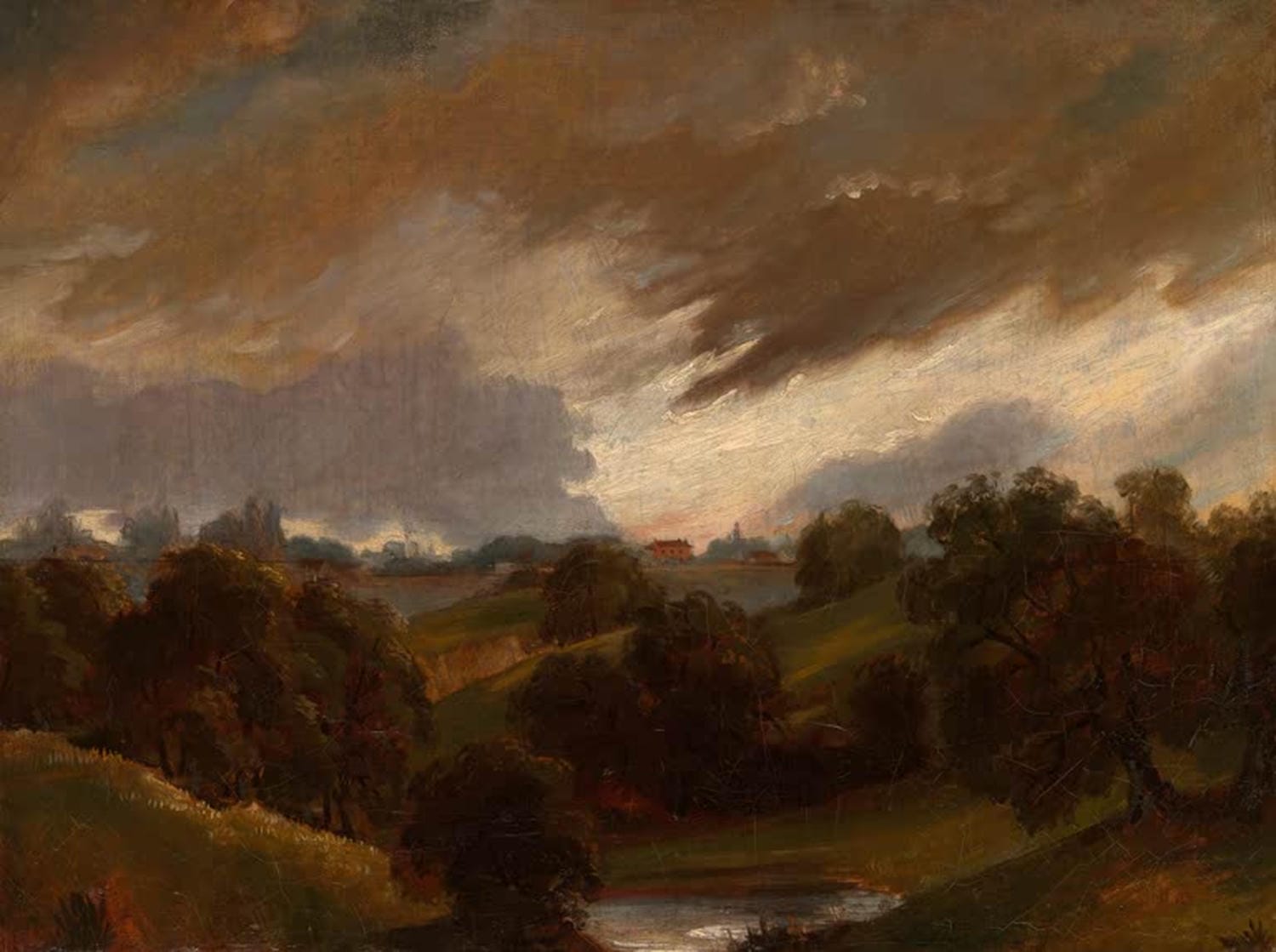 Hampstead Sturmhimmel Kunstdruck John Constable Wolkenstudie
