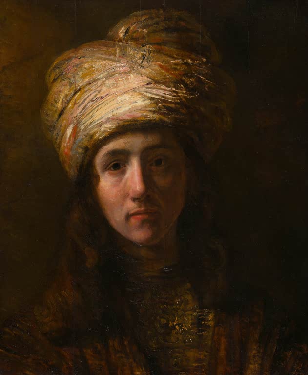 Junger Mann mit Turban | Rembrandt van Rijn