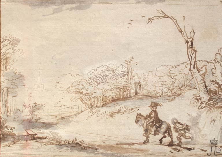 Landschaft mit Reiter | Rembrandt van Rijn