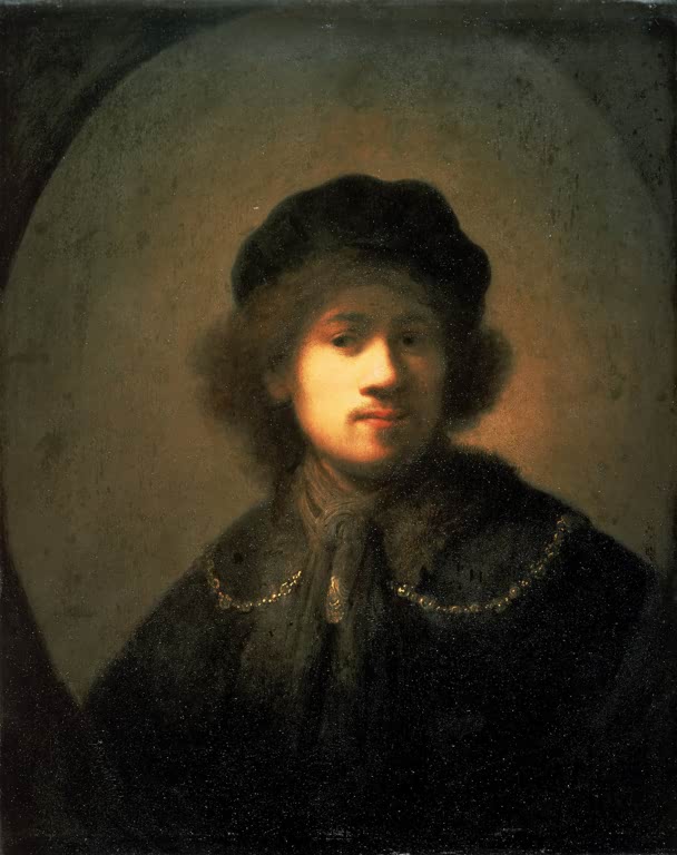 Selbstbildnis als junger Mann | Rembrandt van Rijn