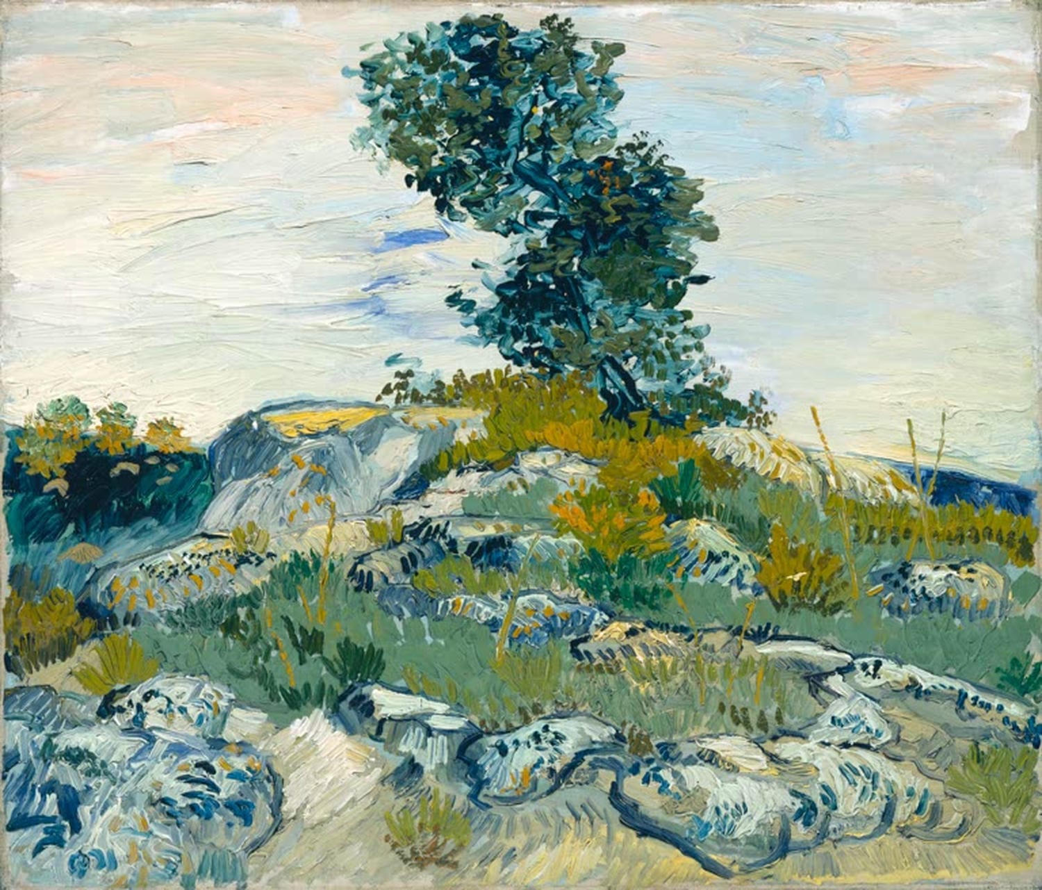 Die Felsbrocken von Vincent van Gogh