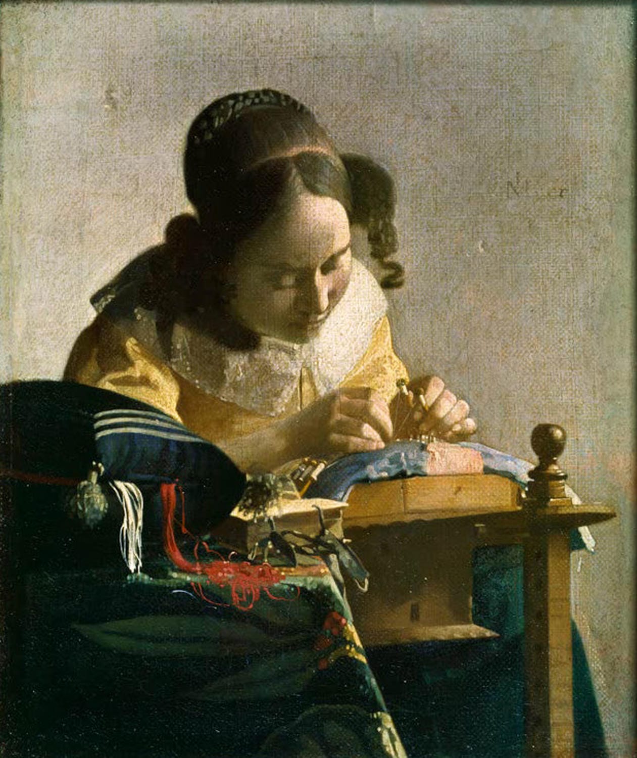 Die Spitzenklöpplerin | Johannes Vermeer
