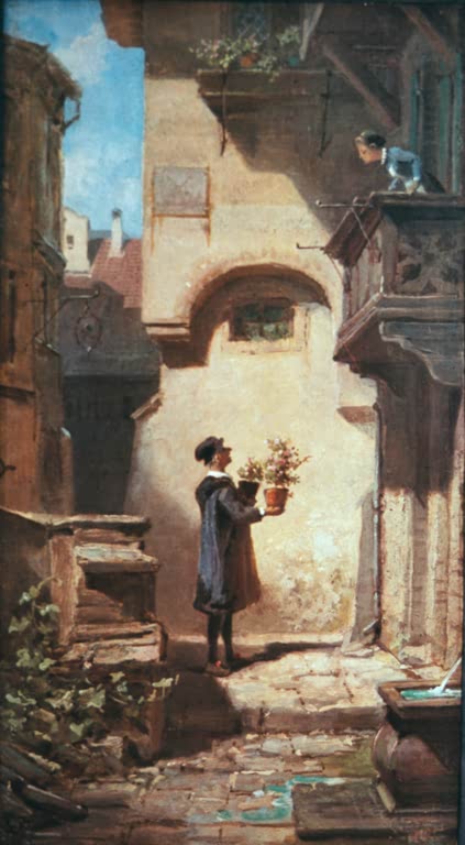 Der Gratulant | Carl Spitzweg