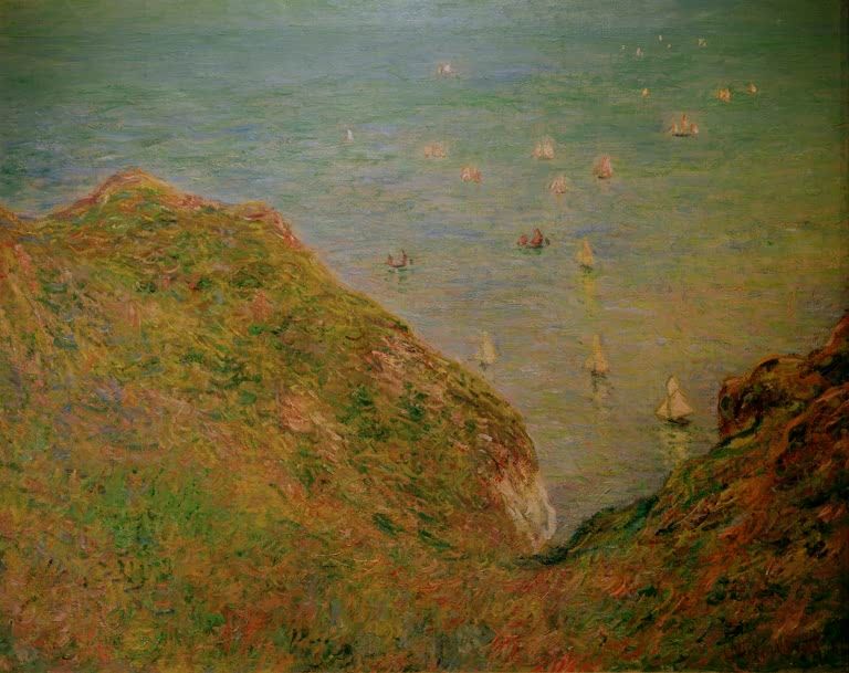 Auf der Klippe von Pourville | Claude Monet
