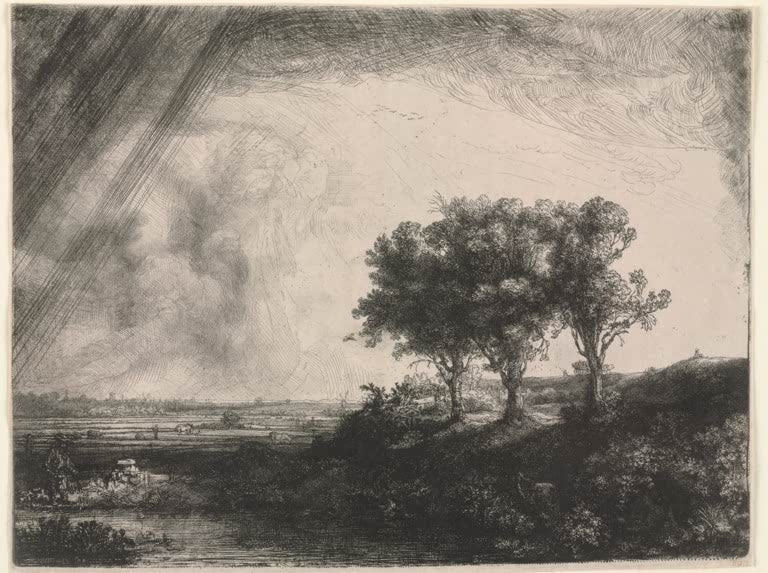 Die drei Bäume | Rembrandt van Rijn
