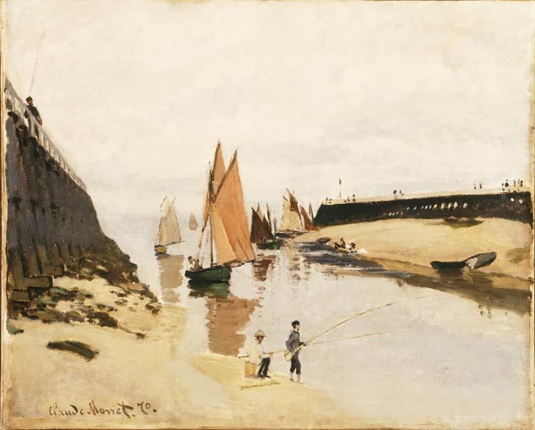 Wellenbrecher bei Trouville | Claude Monet