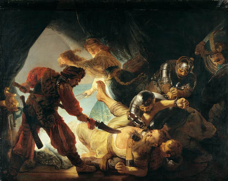 Die Blendung Simsons | Rembrandt van Rijn