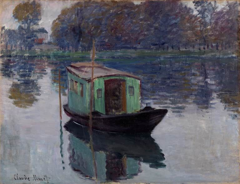 Das Atelierboot | Claude Monet
