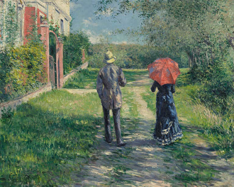 Paar beim Spaziergang | Gustave Caillebotte