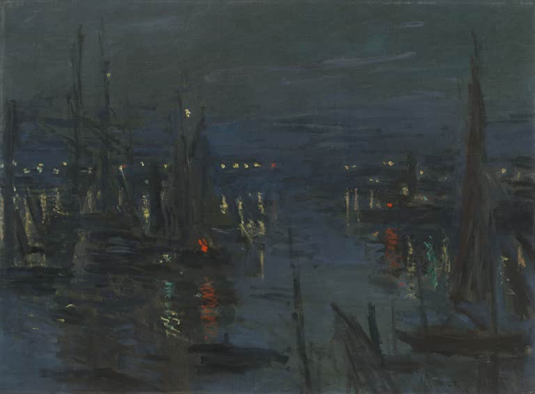Der Hafen von Le Havre am Abend | Claude Monet