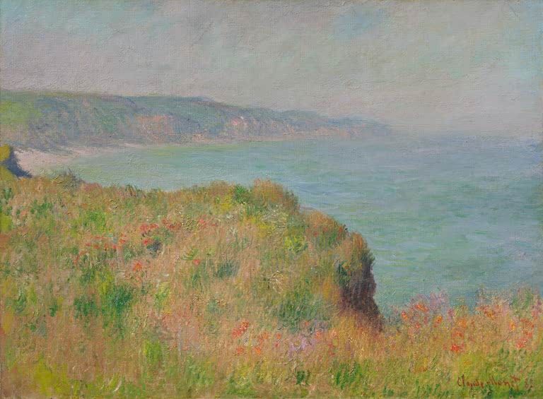 Kante der Steilküste bei Pourville | Claude Monet