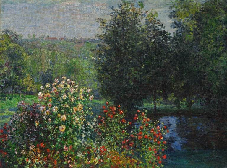 Die Rosensträucher im Garten von Montgeron | Claude Monet