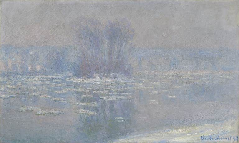 Eisschollen in Bennecourt | Claude Monet