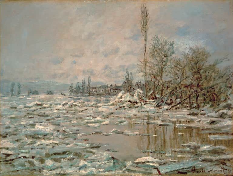 Eisbruch, trübes Wetter | Claude Monet