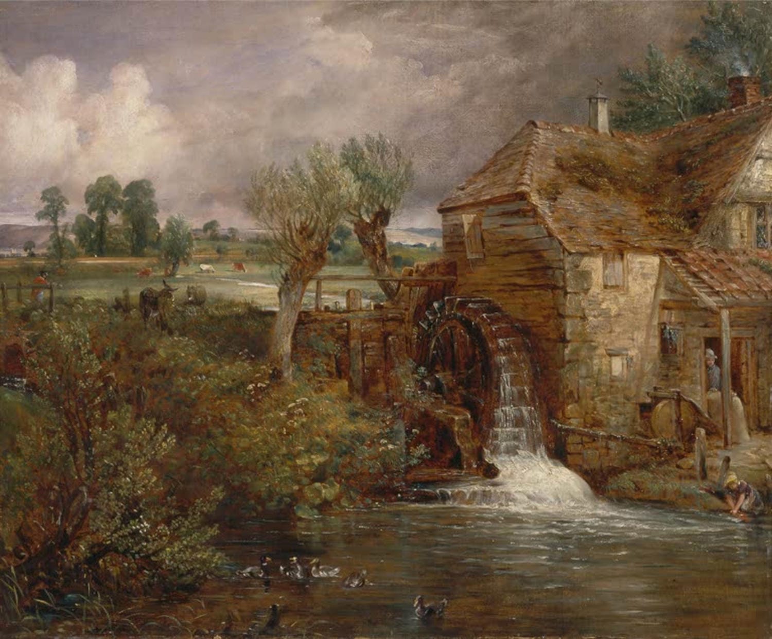 Parham Mill Gillingham Kunstdruck John Constable Windmühle