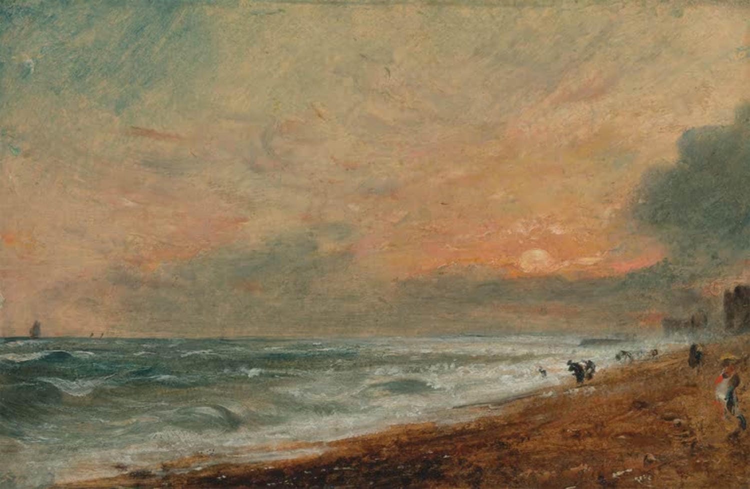 Strand von Hove Kunstdruck John Constable Küstenlandschaft