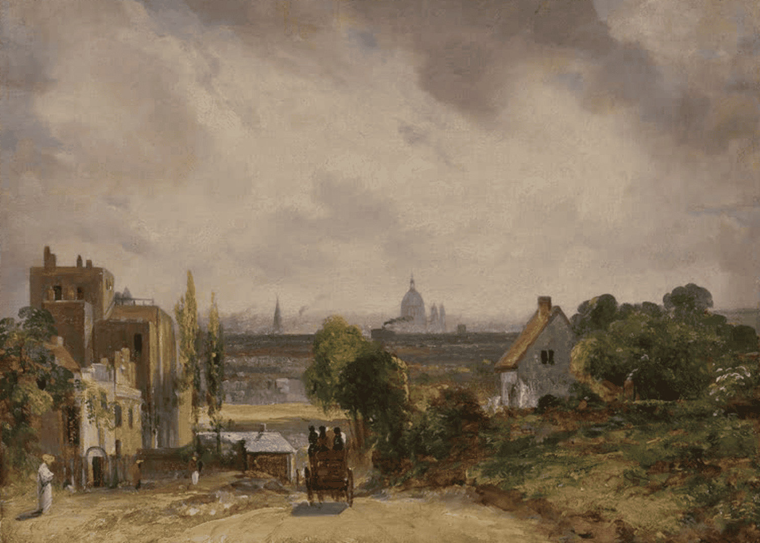 Sir Richard Steeles Cottage Hampstead Kunstdruck John Constable