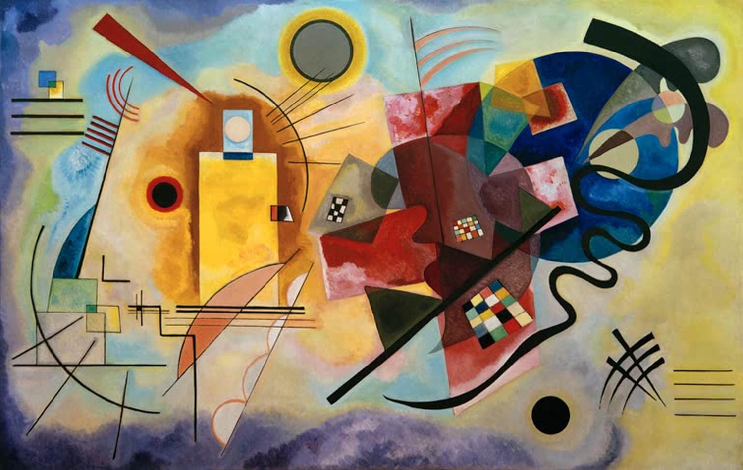 Kunstdruck: Gelb-Rot-Blau | Wassily Kandinsky