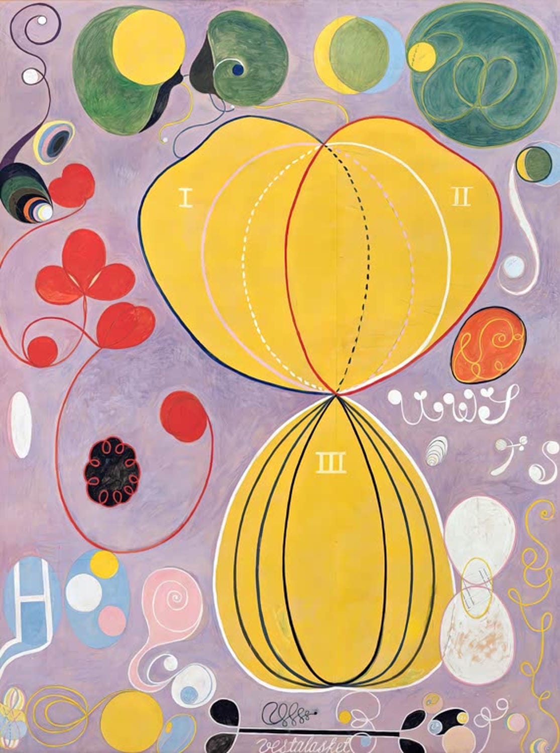 Gruppe IV Nr. 7 Erwachsensein von Hilma af Klint als Kunstdruck