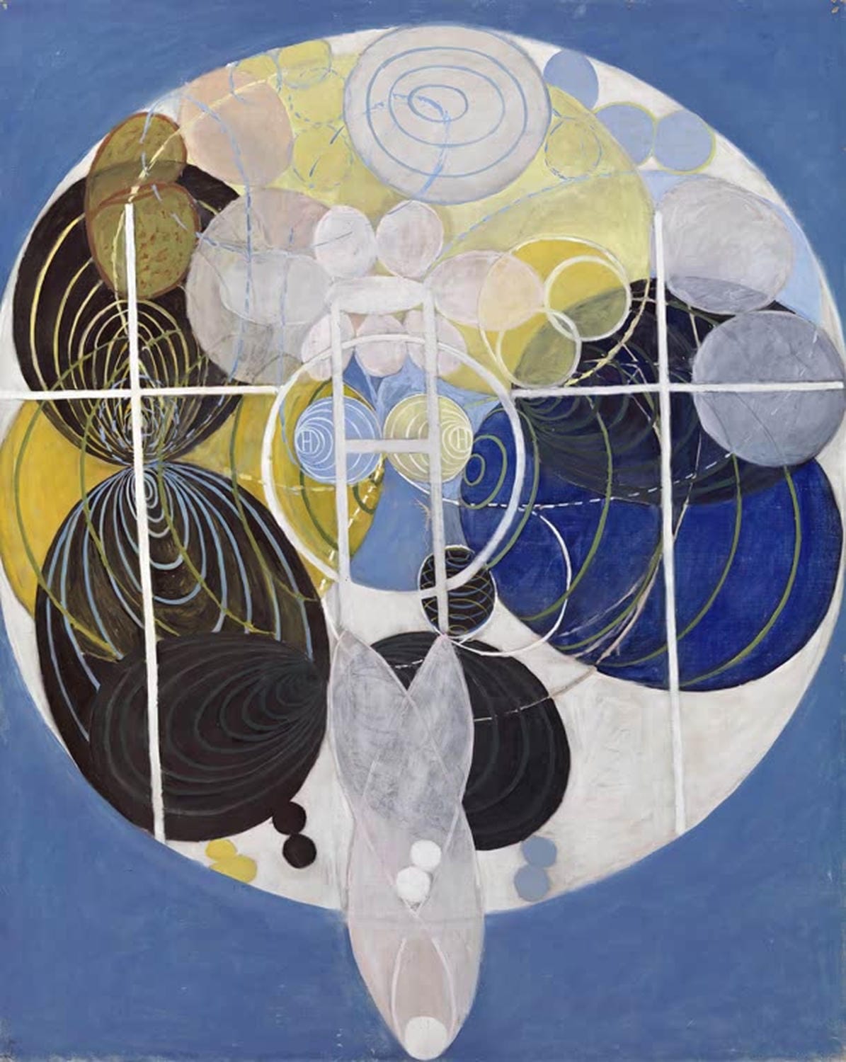 Die großen Figurenbilder Nr. 5, Gruppe III von Hilma af Klint als Kunstdruck
