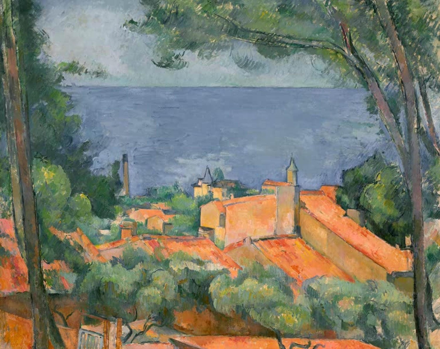 L'Estaque mit roten Dächern | Paul Cézanne