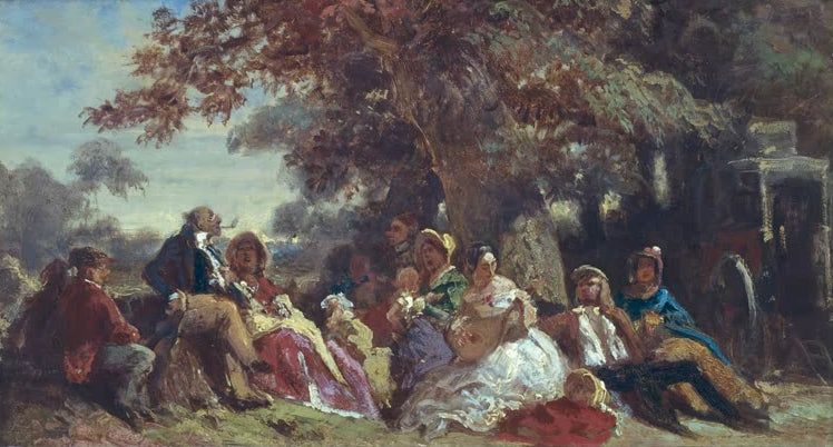 Rastende Schauspielertruppe | Carl Spitzweg